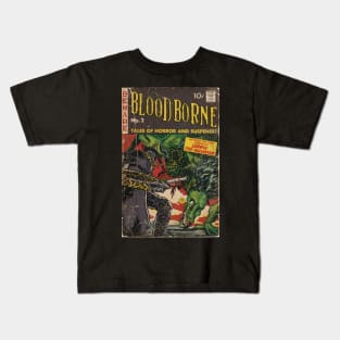 Bloodborne - comic cover fan art Kids T-Shirt